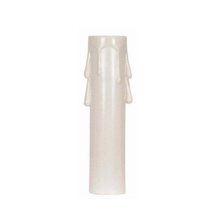 Satco 90-1257 Plastic Drip Candle Cover Ivory Plastic Drip 13/16" Inside Diameter 7/8" Outside Diameter 2-1/2" Height