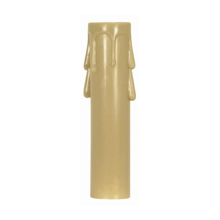 Satco 90-1262 Plastic Drip Candle Cover Antique Plastic Drip 13/16" Inside Diameter 7/8" Outside Diameter 2-1/2" Height