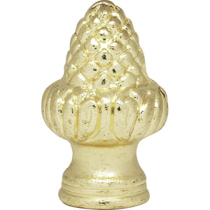Satco 90-133 Acorn Finial 1-1/2" Height 1/8 IP Polished Brass Finish