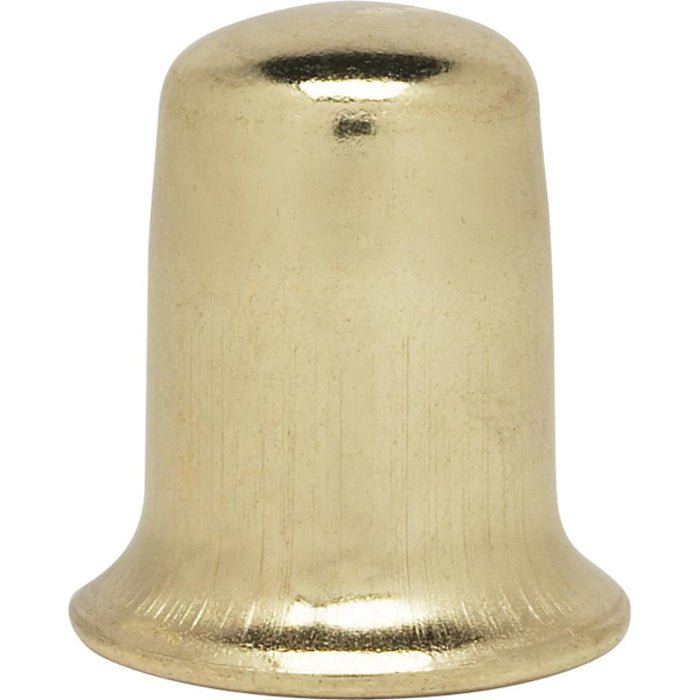 Satco 90-136 Steel Finial 1/4-27 1" Brass Plated