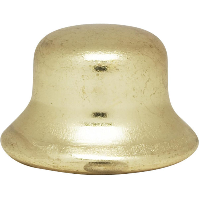 Satco 90-139 Steel Finial 1/4-27 1/2" Brass Plated