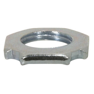 Satco 90-1424 Steel Square Locknut 3/8 IP 1" Diameter 1/8" Thick Zinc Plated Finish