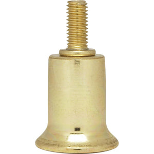Satco 90-142 Steel Riser 1/4-27 Brass Plated 1" Height