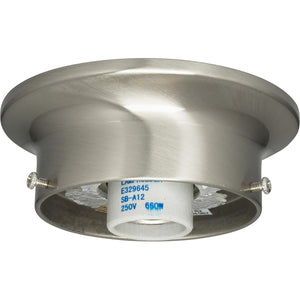Satco 90-1435 3-1/4" Wired Holder Brushed Nickel Finish Includes Hardware 60W Max