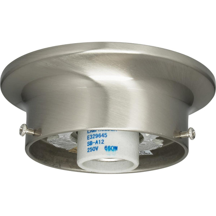 Satco 90-1435 3-1/4" Wired Holder Brushed Nickel Finish Includes Hardware 60W Max