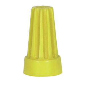 Satco 90-1440 Wire Connector With Spring Inserts For 105C Supply Wire 600V Large Yellow Finish 6 #18 Max