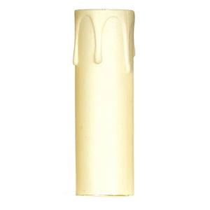 Satco 90-1508 Plastic Drip Candle Cover Ivory Plastic Drip 13/16" Inside Diameter 7/8" Outside Diameter 3" Height