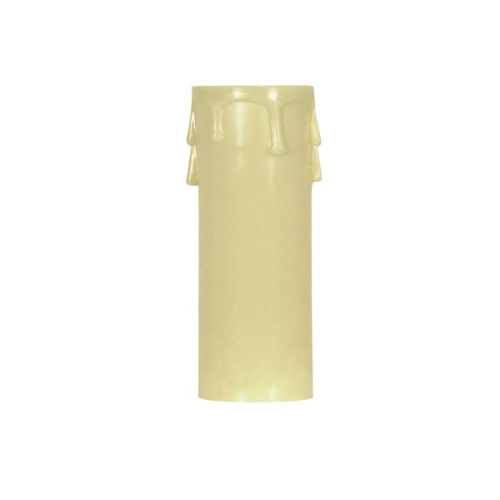 Satco 90-1515 Plastic Drip Candle Cover Ivory Plastic Drip 1-13/16" Inside Diameter 1-1/4" Outside Diameter 2" Height