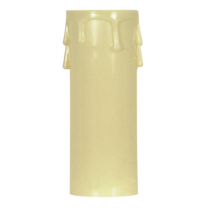 Satco 90-1516 Plastic Drip Candle Cover Ivory Plastic Drip 1-13/16" Inside Diameter 1-1/4" Outside Diameter 3" Height