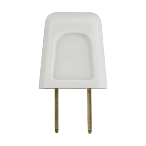 Satco 90-1520 Quick Connect Plug White Finish Polarized 18/2-SPT-1 6A 125V