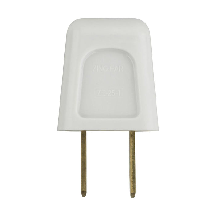 Satco 90-1520 Quick Connect Plug White Finish Polarized 18/2-SPT-1 6A 125V