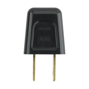 Satco 90-1522 Quick Connect Plug Black Finish Polarized 18/2-SPT-1 6A 125V