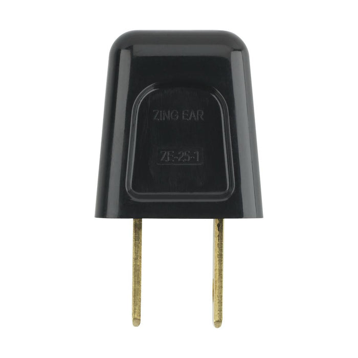 Satco 90-1522 Quick Connect Plug Black Finish Polarized 18/2-SPT-1 6A 125V