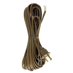 Satco 90-1535 18/2 SPT-1-105C All Cord Sets - Molded Plug - Tinned Tips 3/4" Strip with 2" Slit 100 Ctn. 20 Ft.