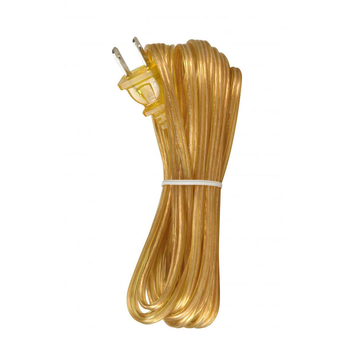 Satco 90-1537 18/2 SPT-1-105C All Cord Sets - Molded Plug - Tinned Tips 3/4" Strip with 2" Slit 100 Ctn. 20 Ft.