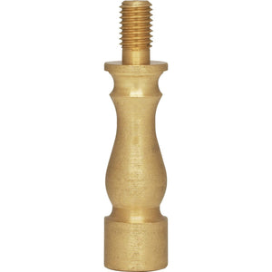 Satco 90-1589 Solid Brass Riser 1/4-27 Burnished And Lacquered 1-1/2" Height