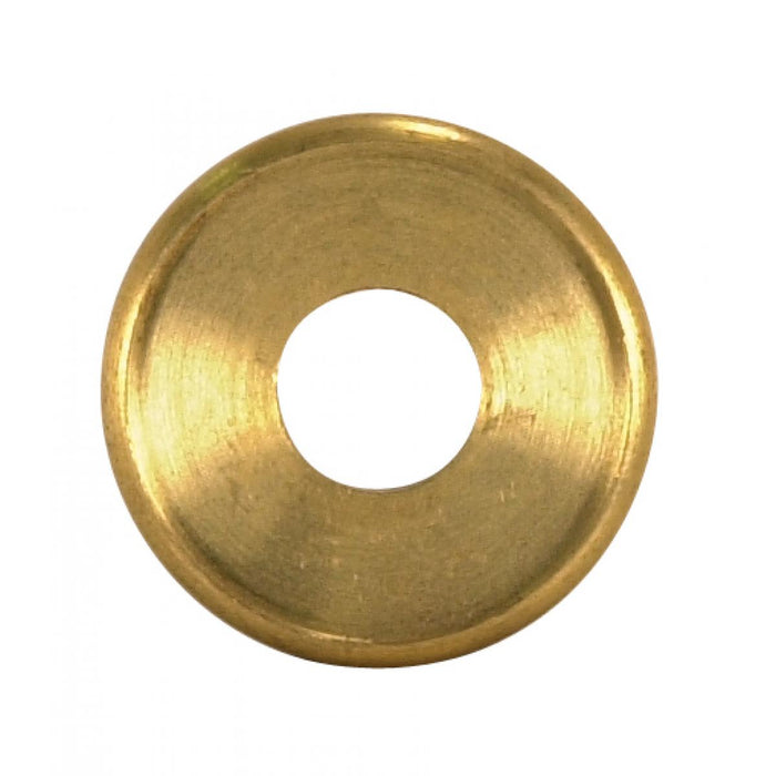 Satco 90-1597 Turned Brass Check Ring 1/8 IP Slip Unfinished 1" Diameter