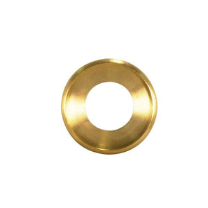 Satco 90-1610 Turned Brass Check Ring 1/4 IP Slip Unfinished 3/4" Diameter