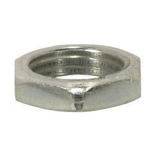 Satco 90-1636 Steel Locknut 1/8 IP 1/2" Hexagon 1/8" Thick Zinc Plated Finish