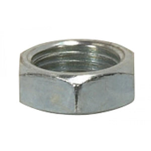 Satco 90-1649 Steel Locknut 1/8 IP 1/2" Hexagon 3/16" Thick Zinc Plated Finish