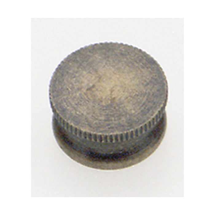 Satco 90-168 Brass Lock-Up Cap 1/8 IP 9/16" Diameter 1/4" Height Antique Brass Finish
