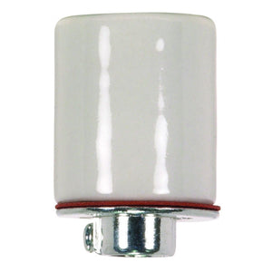 Satco 90-1706 Keyless Porcelain Socket With Metal 1/4 IPS Cap CSSNP Screw Shell Glazed 660W 250V 200/10 Master