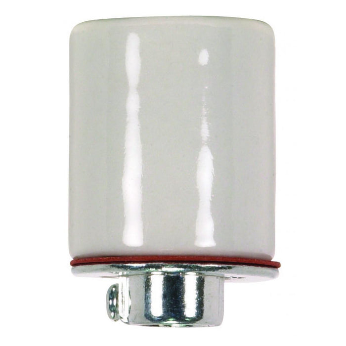 Satco 90-1706 Keyless Porcelain Socket With Metal 1/4 IPS Cap CSSNP Screw Shell Glazed 660W 250V 200/10 Master