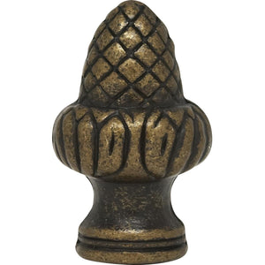 Satco 90-1712 Acorn Finial 1-1/2" Height 1/8 IP Antique Brass Finish