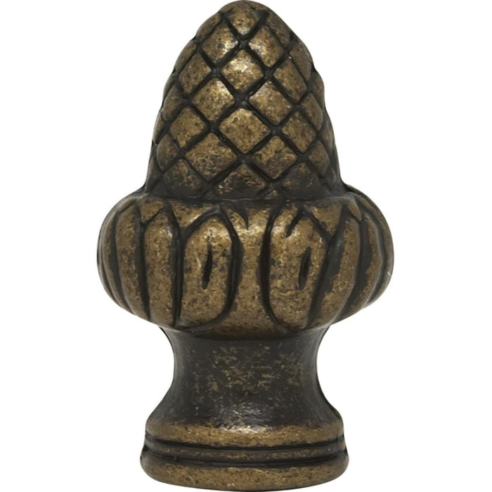 Satco 90-1712 Acorn Finial 1-1/2" Height 1/8 IP Antique Brass Finish