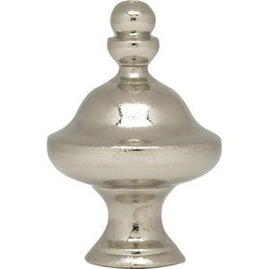 Satco 90-1722 Pyramid Finial 1-1/2" Height 1/4-27 Polished Chrome Finish