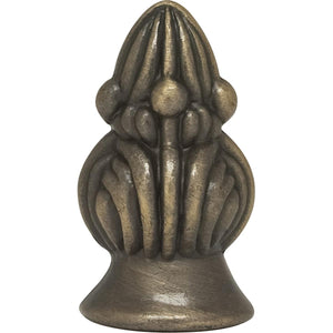 Satco 90-1724 Bud Finial 1-3/8" Height 1/8 IP Antique Brass Finish