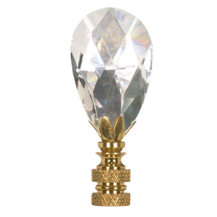 Satco 90-1737 Pendant Cut Crystal Finial 2-3/4" Height 1/4-27