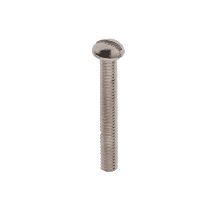 Satco 90-1773 Steel Round Head Slotted Machine Screws 8/32 1-1/4" Length Zinc Plated Finish