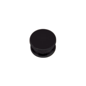 Satco 90-1809 Brass Lock-Up Cap 1/8 IP 9/16" Diameter 1/4" Height Black Finish
