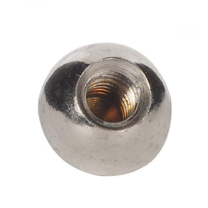 Satco 90-1810 Brass Ball 3/8" Diameter 8/32 Tap Nickel Finish