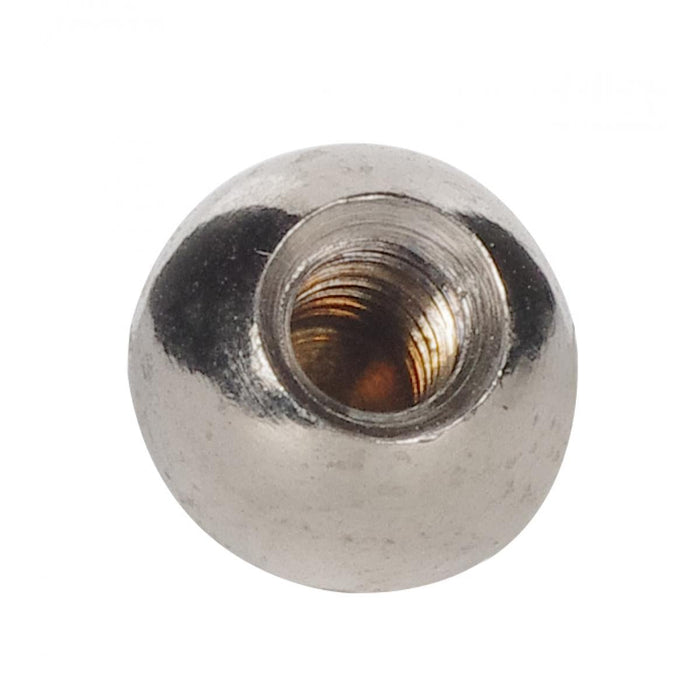 Satco 90-1810 Brass Ball 3/8" Diameter 8/32 Tap Nickel Finish