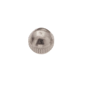Satco 90-1837 Brass Knobs 8/32 Knurled 3/8" Diameter Nickel Finish