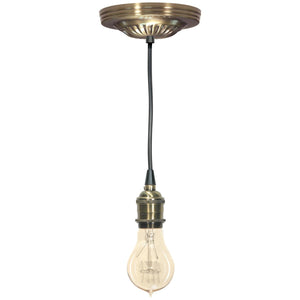 Satco 90-1891 Smooth Canopy Kit And Matching Hardware Dark Antique Brass Finish 5" Diameter 7/16" Center Hole 2-8/32 Bar Holes