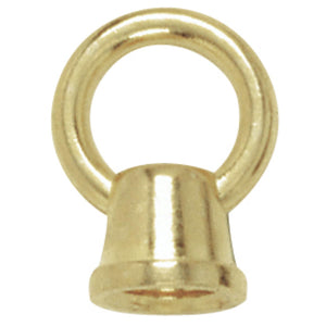 Satco 90-201 1" Female Loops 1/8 IP With Wireway 10lbs Max Brass Plated Finish