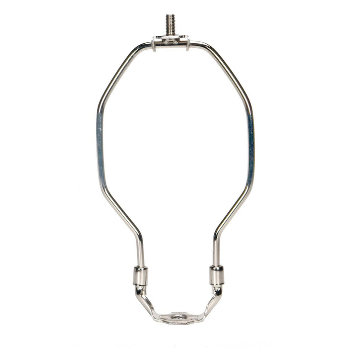 Satco 90-2021 Light Duty Harp Polished Nickel Finish 7-1/2" Height 1/8 IP Saddle 1/4-27 Thread 125 Carton