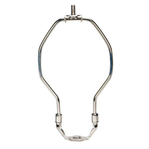 Satco 90-2028 Light Duty Harp Polished Nickel Finish 5" Height 1/8 IP Saddle 1/4-27 Thread 125 Carton