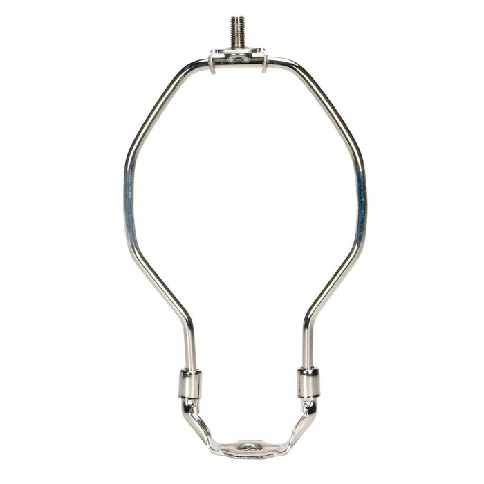 Satco 90-2028 Light Duty Harp Polished Nickel Finish 5" Height 1/8 IP Saddle 1/4-27 Thread 125 Carton