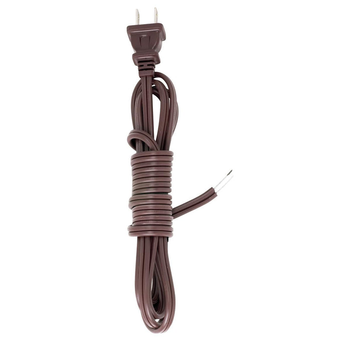 Satco 90-2046 8 Ft. 18/2 SPT-2-105C Cord Sets Full Tinned Tips for Push-In Terminals - 3/4" Strip with 2" Slit 36" Hank