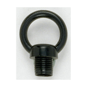 Satco 90-204 1" Male Loops 1/8 IP With Wireway 10lbs Max Glossy Black Finish