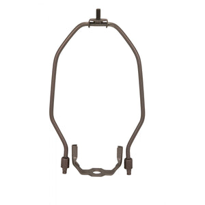 Satco 90-2089 Heavy Duty Harp Dark Antique Brass Finish 8" Height 1/8 IP Saddle 1/4-27 Thread 125 Carton