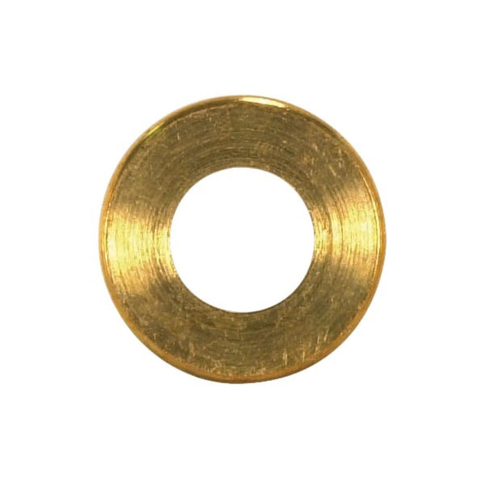 Satco 90-2147 Turned Brass Check Ring 1/4 IP Slip Burnished And Lacquered 3/4" Diameter
