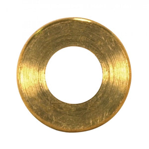 Satco 90-2149 Turned Brass Check Ring 1/4 IP Slip Burnished And Lacquered 1" Diameter