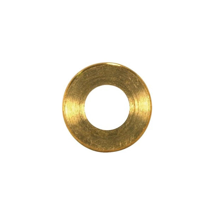Satco 90-2150 Turned Brass Check Ring 1/4 IP Slip Burnished And Lacquered 1-1/2" Diameter