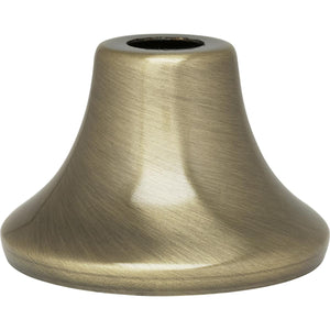 Satco 90-2197 Flanged Steel Neck 7/16" Hole 1-3/16" Height 3/4" Top 1-3/4" Bottom Seats Antique Brass Finish