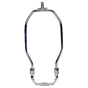 Satco 90-2206 Heavy Duty Harp Polished Nickel Finish 6-1/2" Height 1/8 IP Saddle 1/4-27 Thread 125 Carton